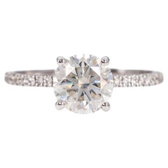 Ring - 18 kt. White gold - 1.66ct. tw. Diamond (Natural) - Diamond - GCI