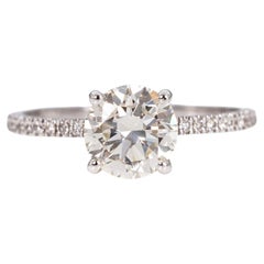 Bague - 18 kt. Or blanc - 1.65ct. tw. Diamant (naturel) - Diamant - GCI