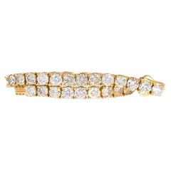 Bracelet - 14 kt. Or jaune - 13.05ct. tw. Diamant (naturel) - GWLab