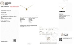 Collana con ciondolo - 18 kt. Oro giallo - 1.74 carati. Diamante