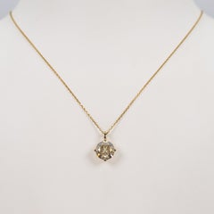 Collana con ciondolo - 14 kt. Oro giallo - 2.58 carati. Diamante