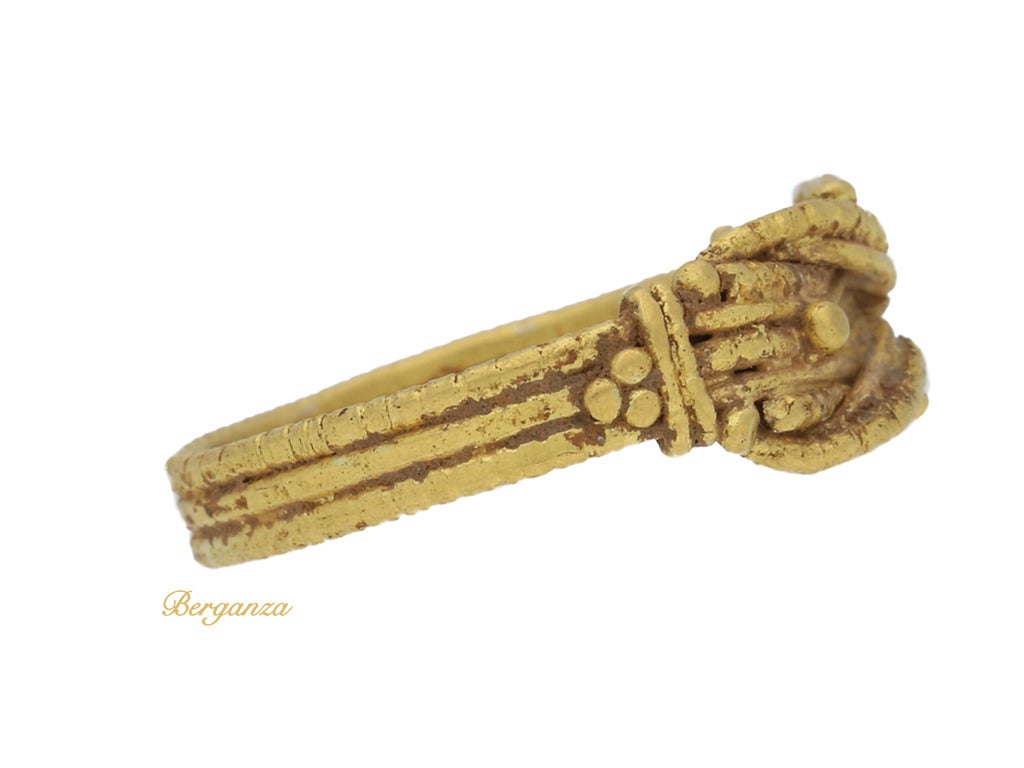 Museum Quality Ancient Greek Ring with Love Knot circa 5th-3rd Century