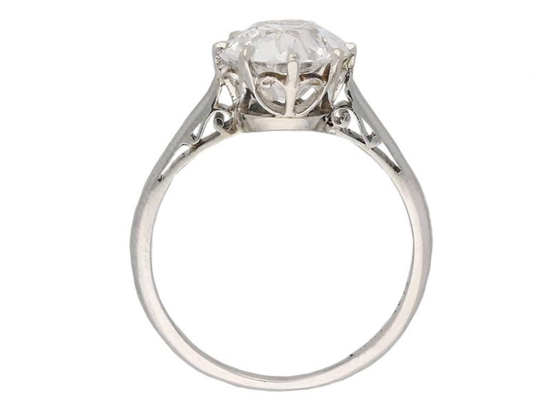 Solitaire Old Cut Diamond Ring, circa 1920 For Sale at 1stDibs