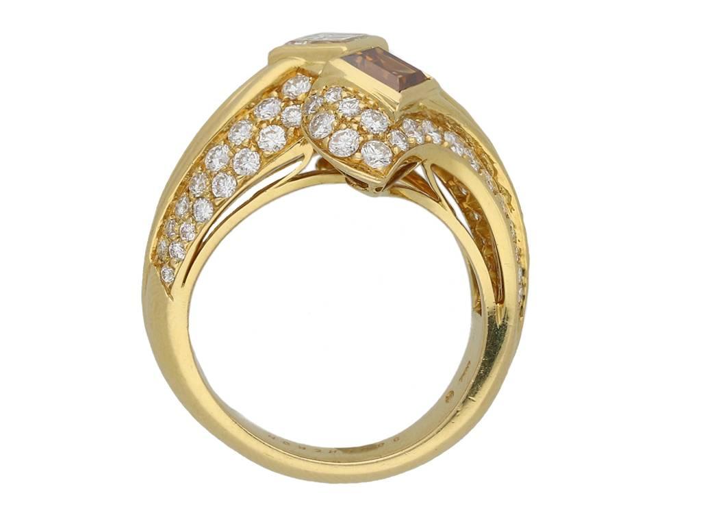 Boucheron Diamond Cocktail Ring, circa 1980 In Good Condition For Sale In London, GB