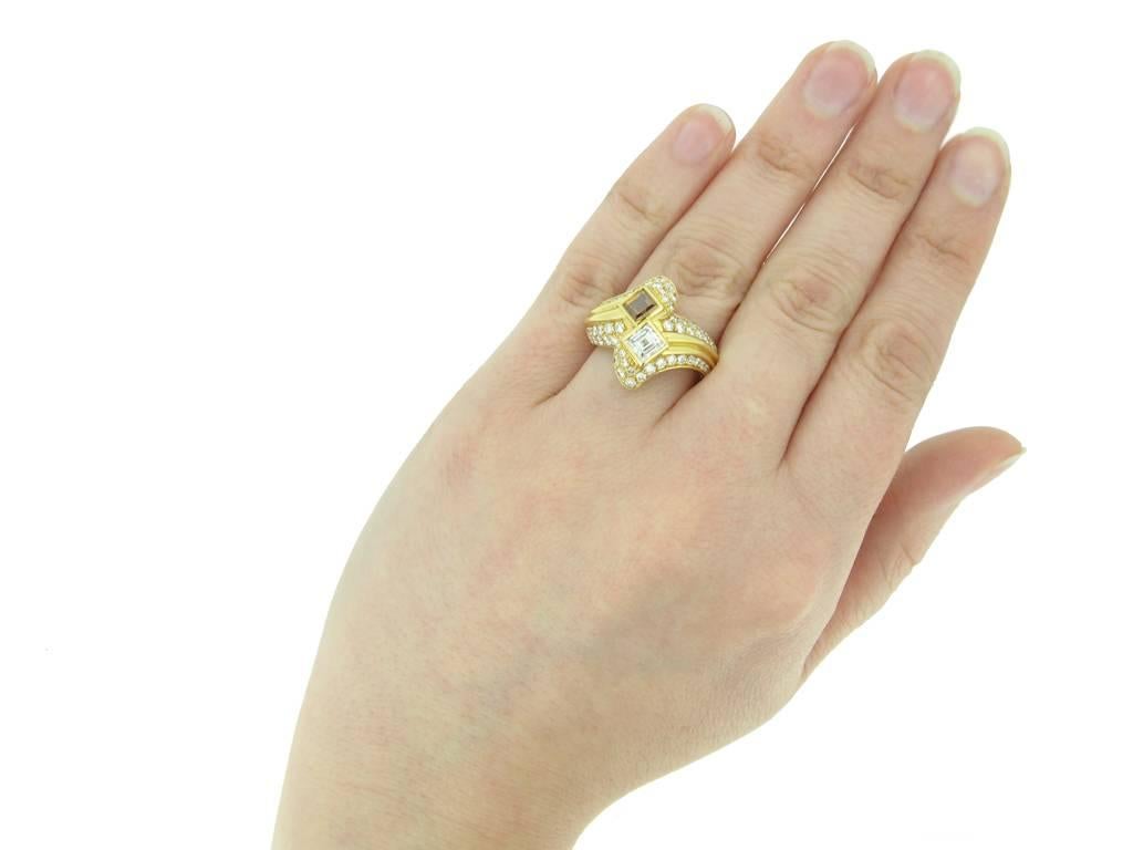 Boucheron Diamond Cocktail Ring, circa 1980 For Sale 1