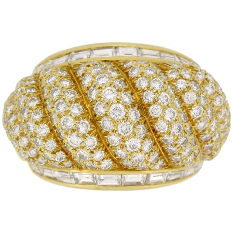 Van Cleef & Arpels Diamond Dress Ring, circa 1950 For Sale