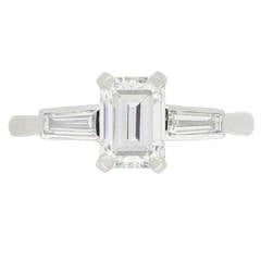 Art Deco Diamond Ring D colour, IF (Internally Flawless) circa 1935 6