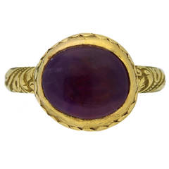 Rare Tudor amethyst ring, circa 16th-17th century. 7