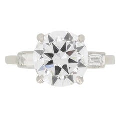 Cartier Solitaire Diamond platinum Engagement Ring 6