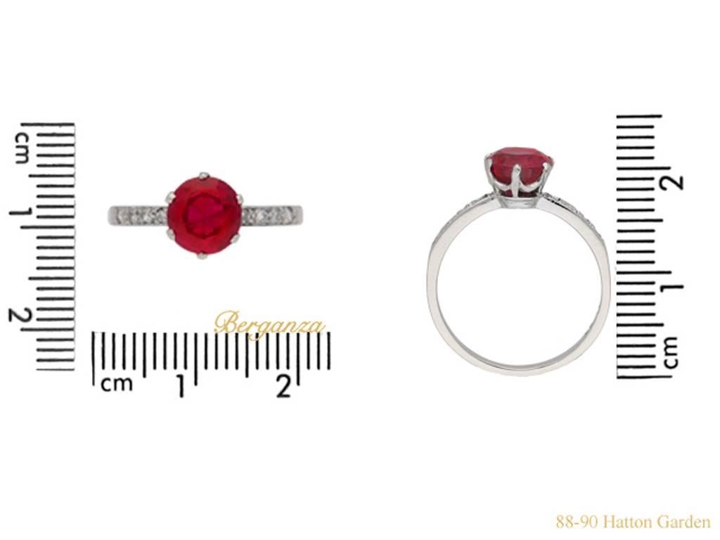 burmese ruby rings for sale