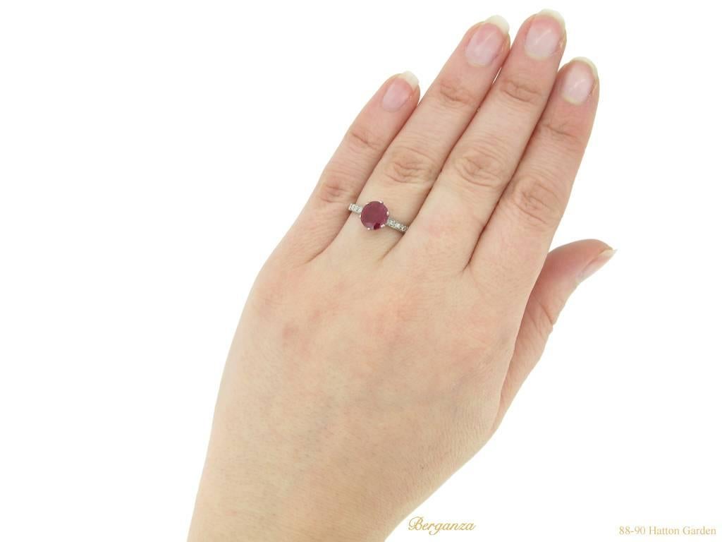 burmese ruby engagement rings