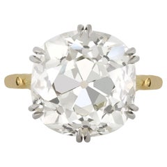 10.07 Carat Old Mine Diamond Solitaire Ring, circa 1905.