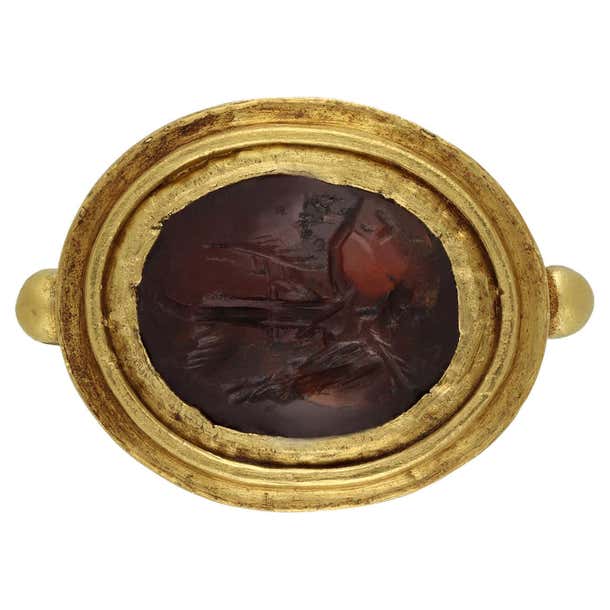Ancient Roman intaglio Victory ring, circa 1st century AD For Sale at ...