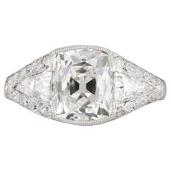 Art Deco Diamond Platinum Engagement Ring