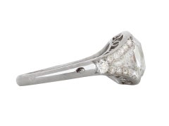 Art Deco Diamond Platinum Engagement Ring