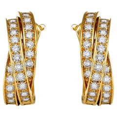Cartier-Diamant-Creolen, französisch, Ende des 20. Jahrhunderts.