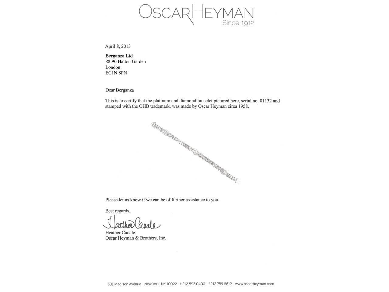 Oscar Heyman Brothers Diamantarmband im Angebot 2