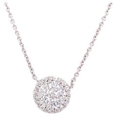 Anhänger „Natural Diamond Illusion“ aus 18 Karat Weißgold, 0,58 Karat Gesamtgewicht