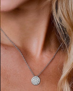 Anhänger „Natural Diamond Illusion“ aus 18 Karat Weißgold, 0,58 Karat Gesamtgewicht