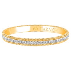Harakh - Bracelet en or jaune 18KT, diamant incolore 4 CT Sunlight Pota Bangle