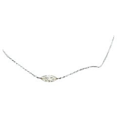 14Kt Diamond .55 Ct Marquise Floating Diamond Necklace VS2-H