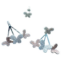 Orecchino con diamante 2,50ct Butterfly Enhancer