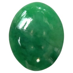 3.23 Carat GIA Certified Double Jadeite Jade Cabochon