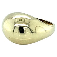 Vintage Mid-Century 14K Gold Chunky Dome Ring by SKAL, Circa 1970