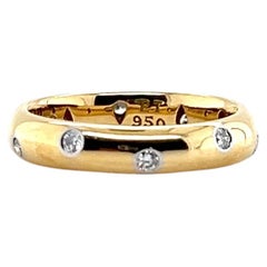 Tiffany & Co. Etoile 0.30tcw Diamond 18K Yellow Gold & Platinum Band