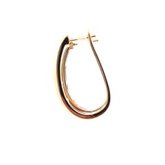Contemporary 14K Yellow Gold & 1.86tcw Diamond Channel Set Hoop Earrings