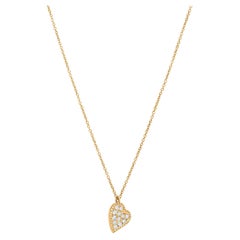 Luxle Heart Diamonds Pendant Necklace in 18K Yellow Gold