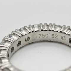 Cartier Destinée 3 Carat Diamond Platinum Eternity Wedding Band