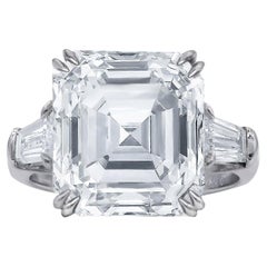 EXCEPTIONAL GIA Certified 5 Carat Asscher Cut Diamond Solitaire Ring