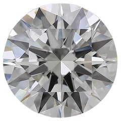 GIA Certified 8 Carat Round Brilliant Cut Diamond Solitaire Platinum Ring