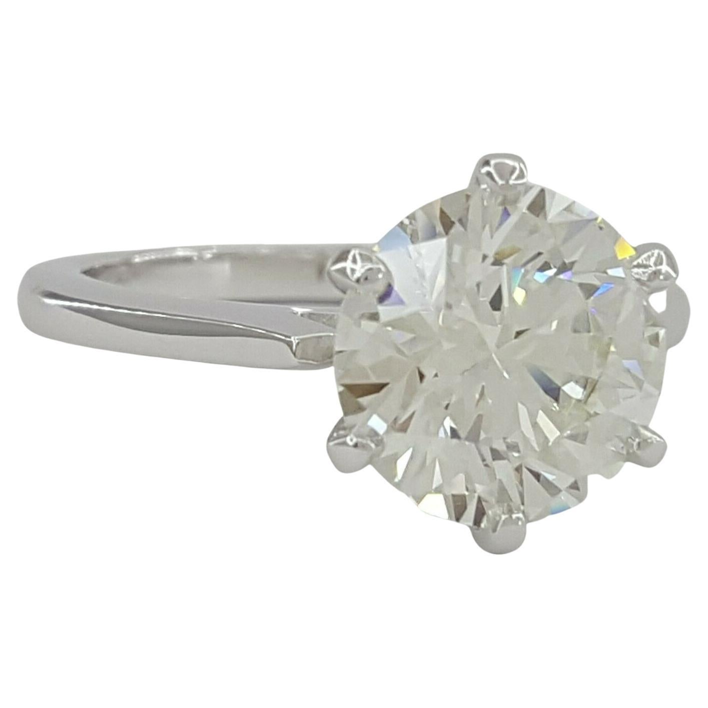 Harry Winston Diamond Platinum Ring 3.60 Carat Pear D/VVS1 GIA at