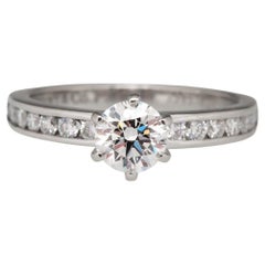 Tiffany & Co. Round Diamond Engagement Platinum Ring