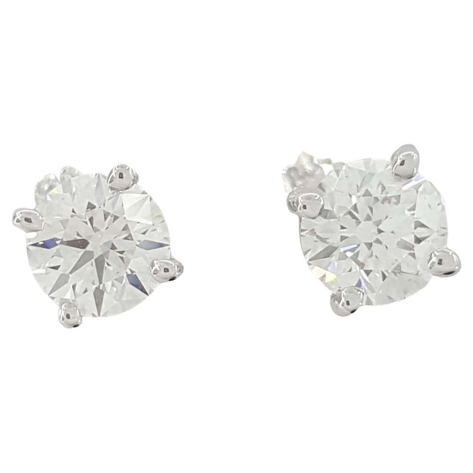 Platinum stud earrings without diamond Outlet