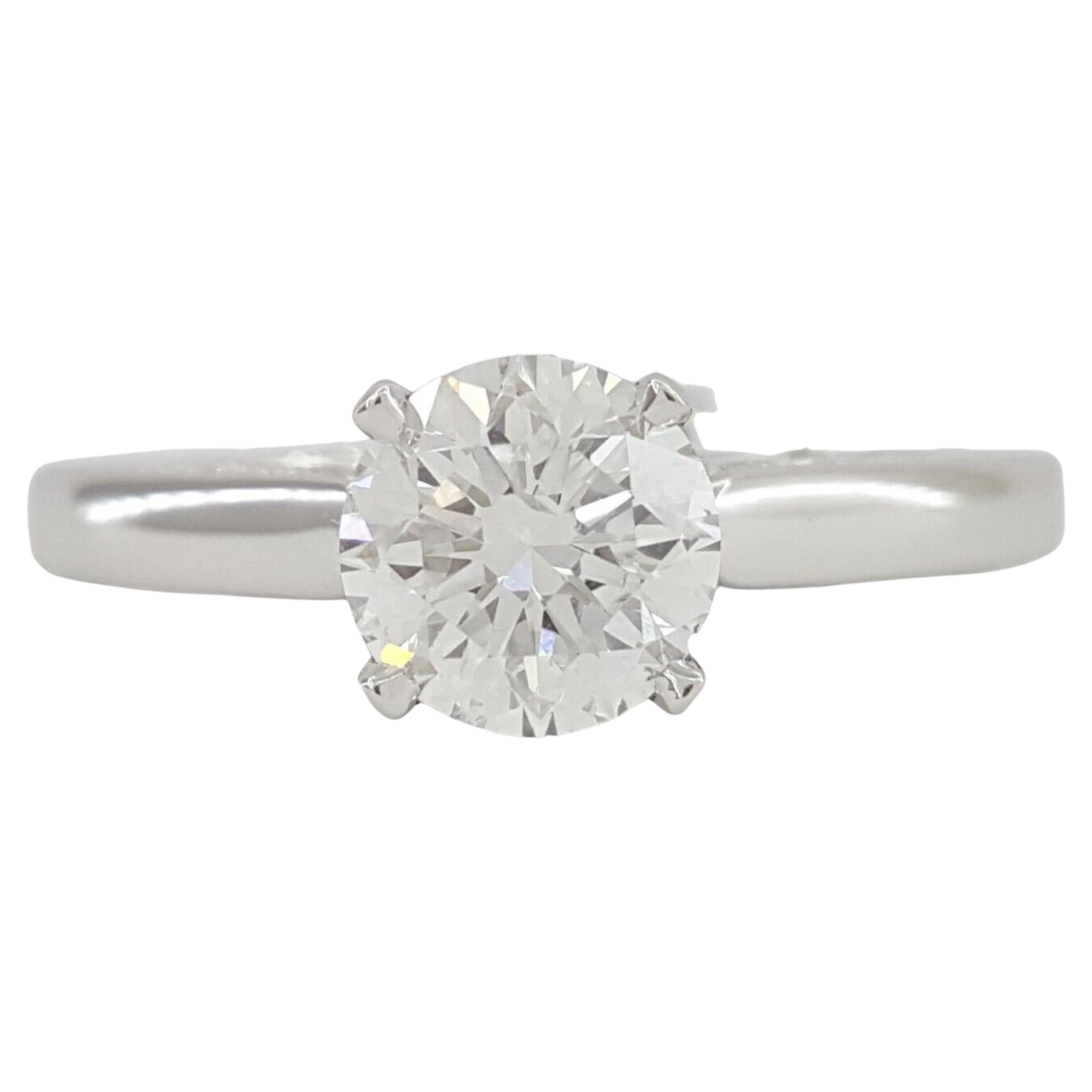 Round Brilliant Cut Diamond Engagement Solitaire Ring (only setting ...