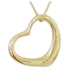 Tiffany & Co. Medium Open Heart Pendant / Necklace