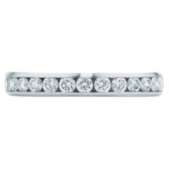 Tiffany & Co. 1 Carat Round Brilliant Cut Diamond Platinum Wedding Ring
