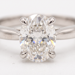 GIA Certified Type 6 Carat D Color Flawless Clarity Oval Diamond Ring
