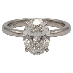 GIA Certified Type 6 Carat D Color Flawless Clarity Oval Diamond Ring