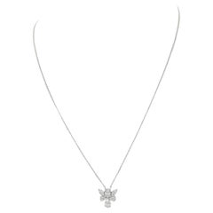 Oval Pear and Marquise Diamond Pendant Necklace