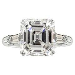 Diamant de 3 carats de taille Asscher certifié GIA, pureté VS, couleur H