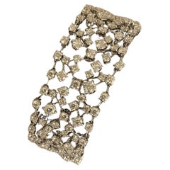 ISADORA Bracelet en or blanc 18 carats et diamants ronds de taille brillant de 11,46 carats