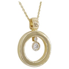 Roberto Coin Diamond 18 Carat Yellow Gold Necklace