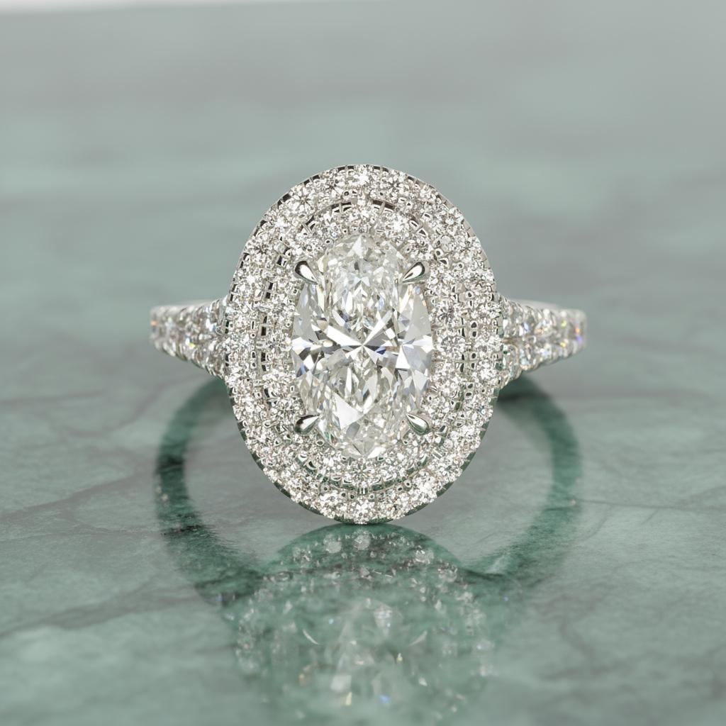diamante ovale 1 carato