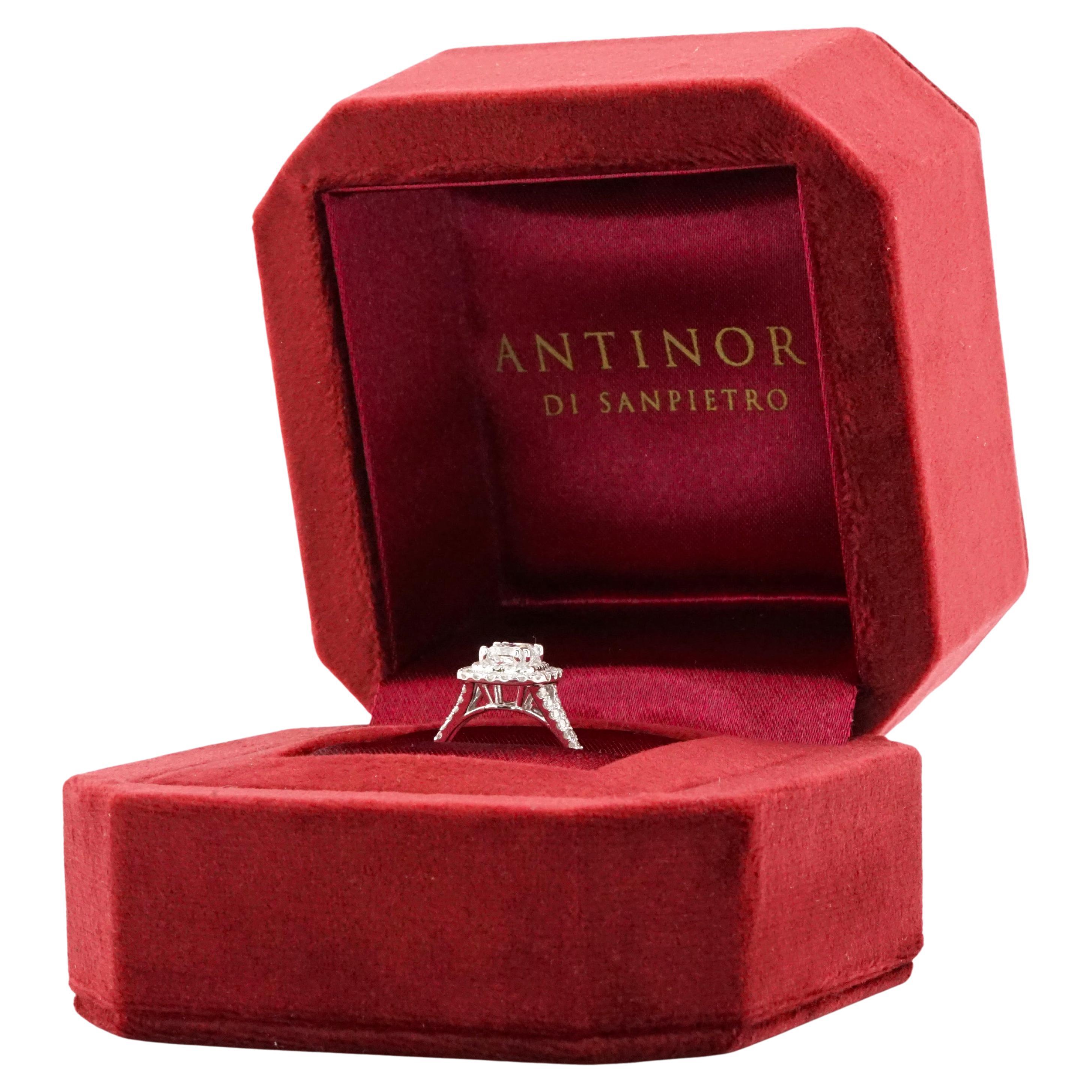 GIA Certified 1.01 Carat E VS2 Radiant Cut 14K White Gold Engagement Ring For Sale 2