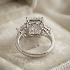 GIA Certified 3.01 Carat Radiant Cut E Color VVS2 Clarity Diamond Platinum Ring