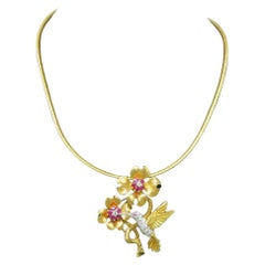 Atemberaubende Van Cleef & Arpels Halskette und Brosche mit Anhänger Set Halskette